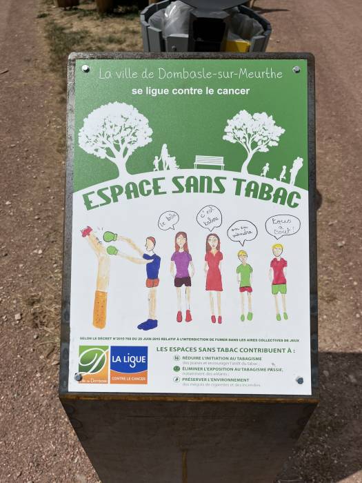 Espaces sans tabac à Dombasle sur Meurthe