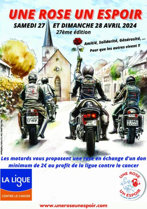 affiche une rose un espoir