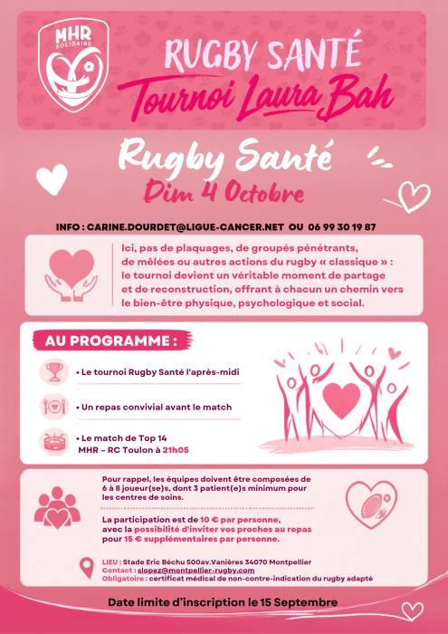 Rugby santé montpellier