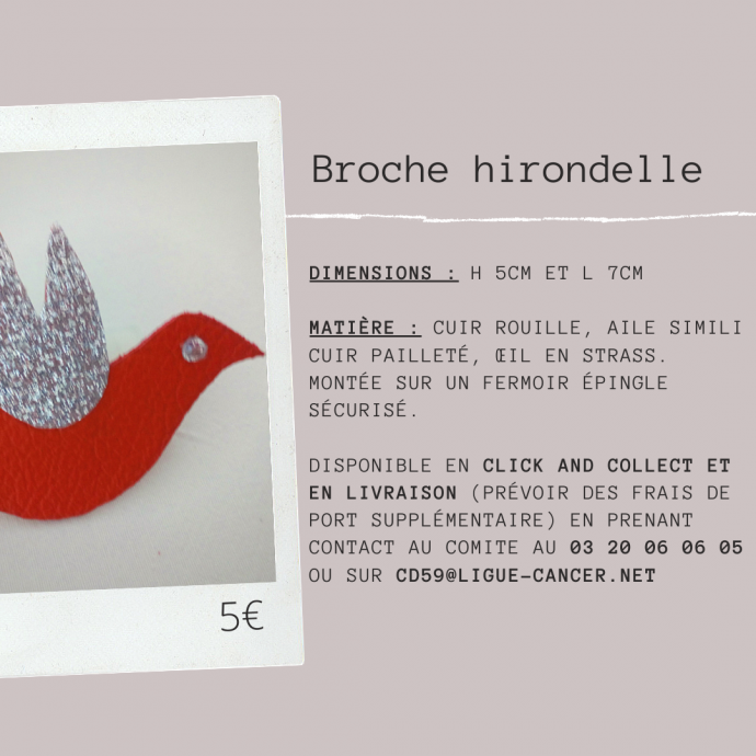 broche hirondelle