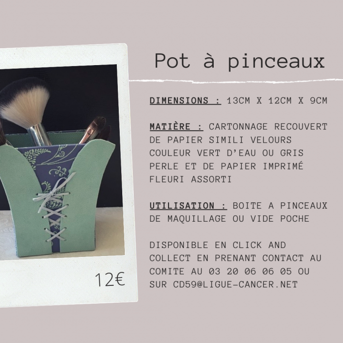 Pot à pinceaux